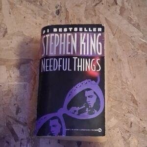 Stephen King Needful Things Paperback - Black & Purple Cover